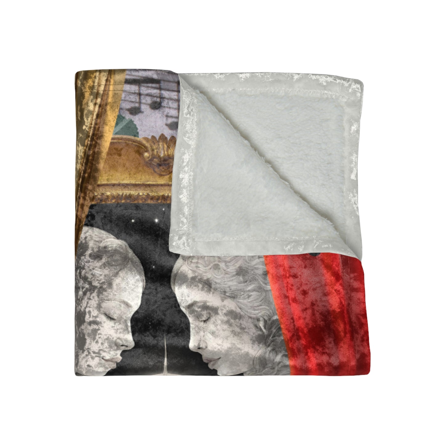 Zodiac Gemini Luxury Crushed Velvet Blanket