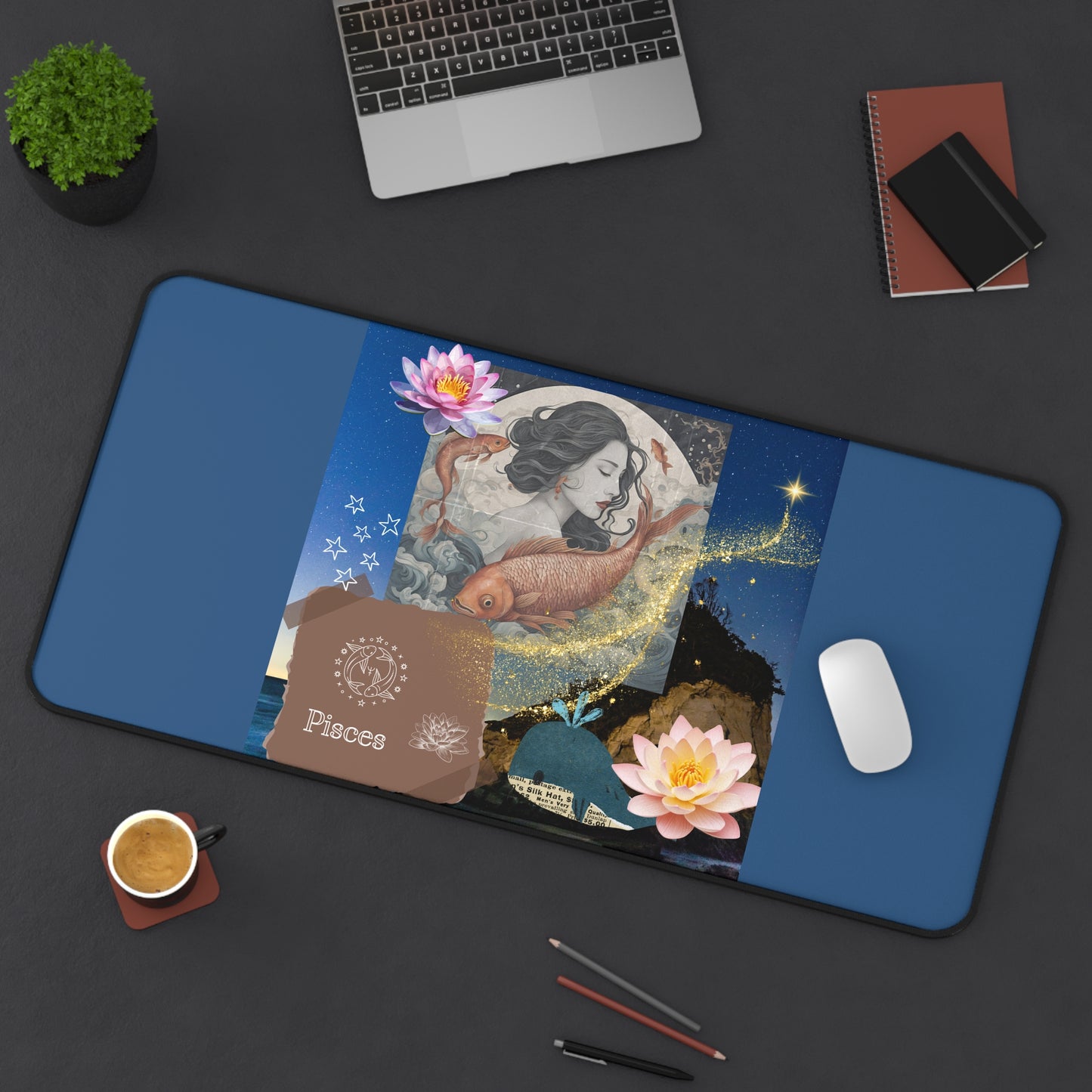 Zodiac Pisces Desk Mat