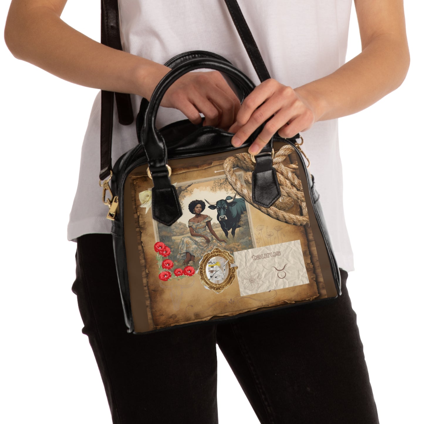 Zodiac Taurus Shoulder Handbag