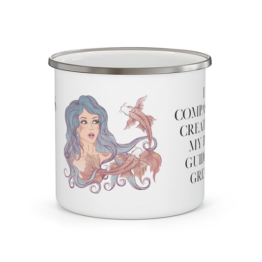 Zodiac Pisces Enamel Camping Mug