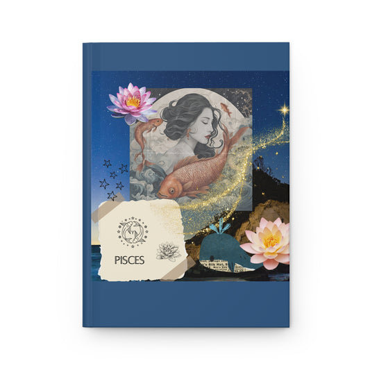 Zodiac Pisces Hardcover Journal Matte