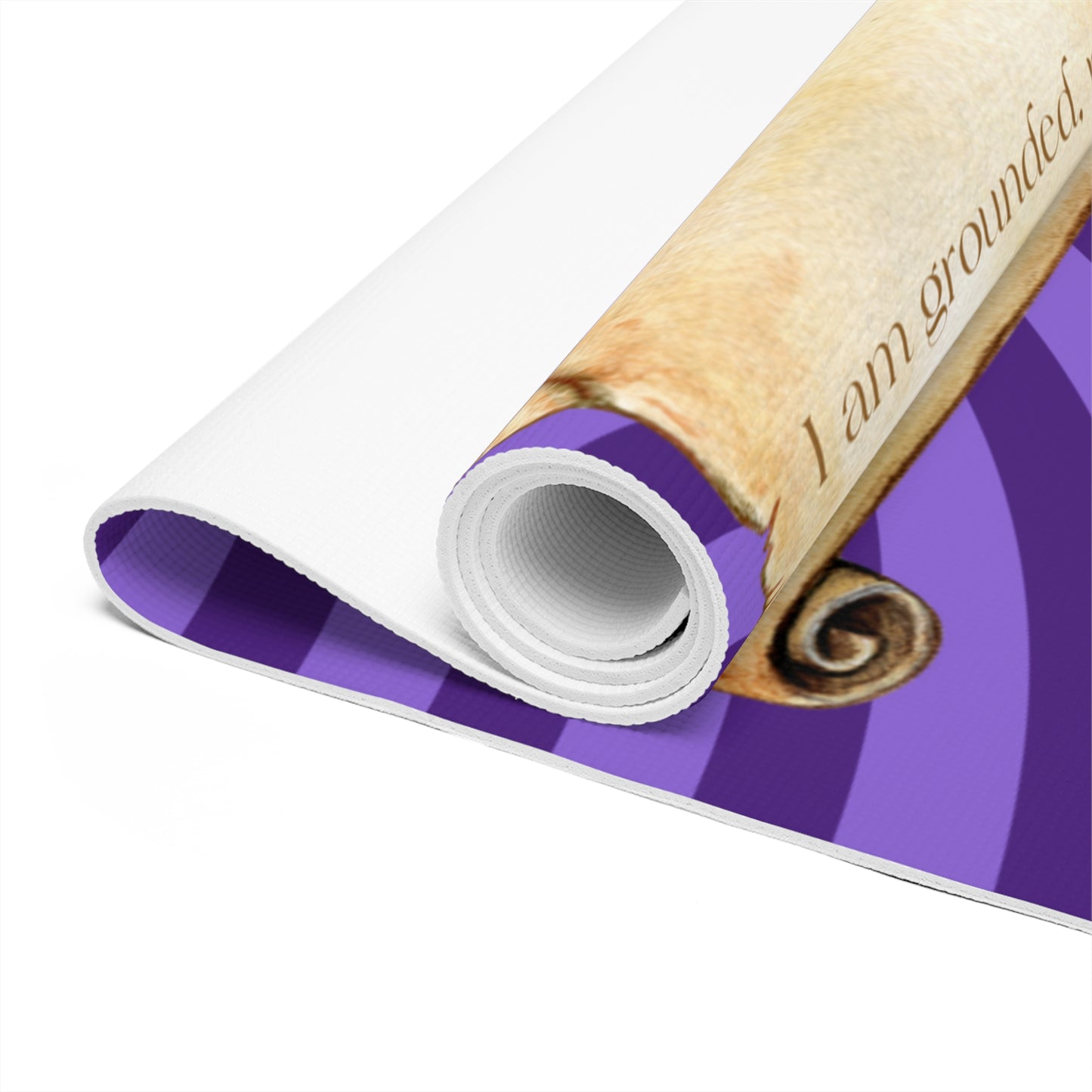 Purple Meditation Zodiac Taurus Foam Yoga Mat