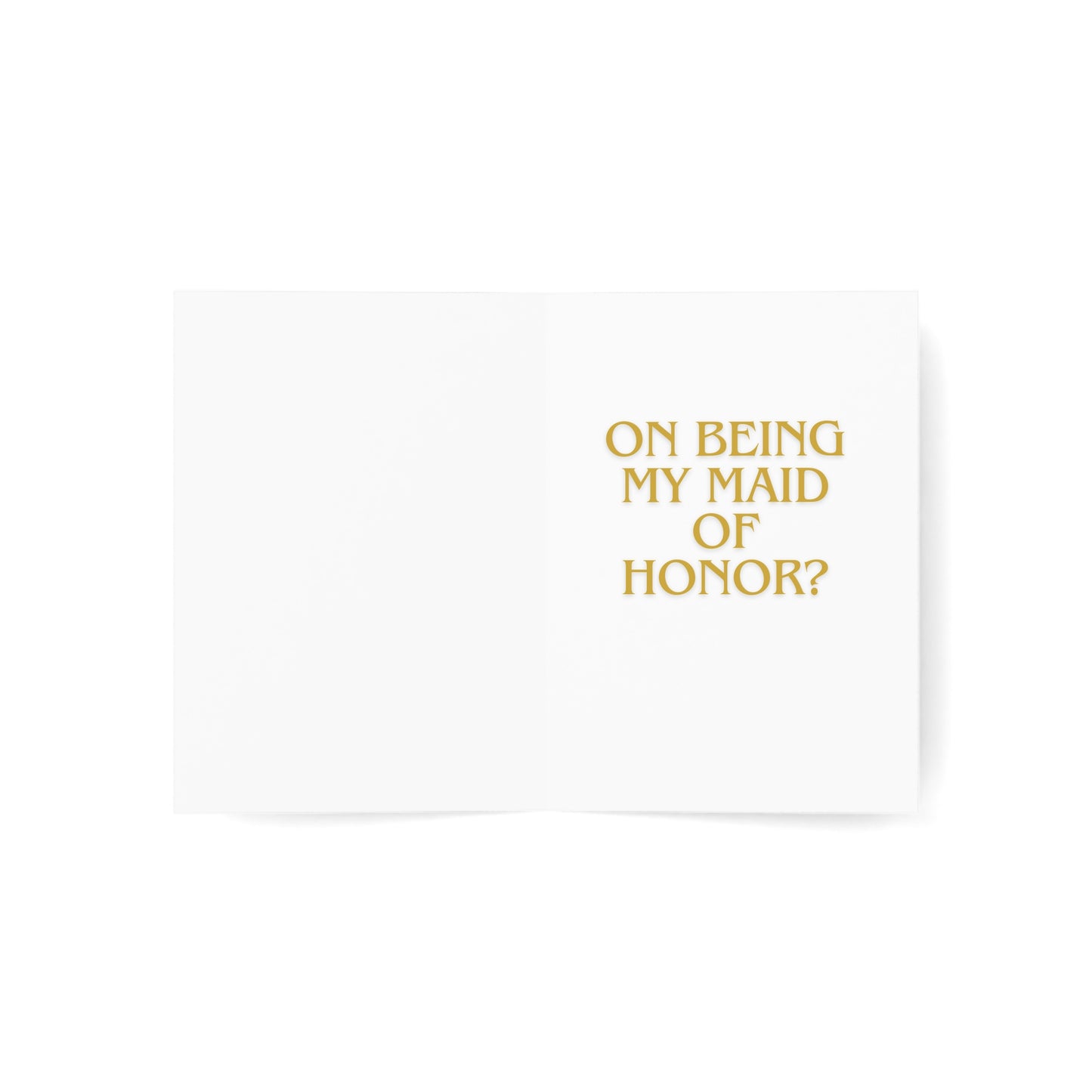 Maid of Honor Request Greeting Cards (1, 10, 30, and 50pcs)